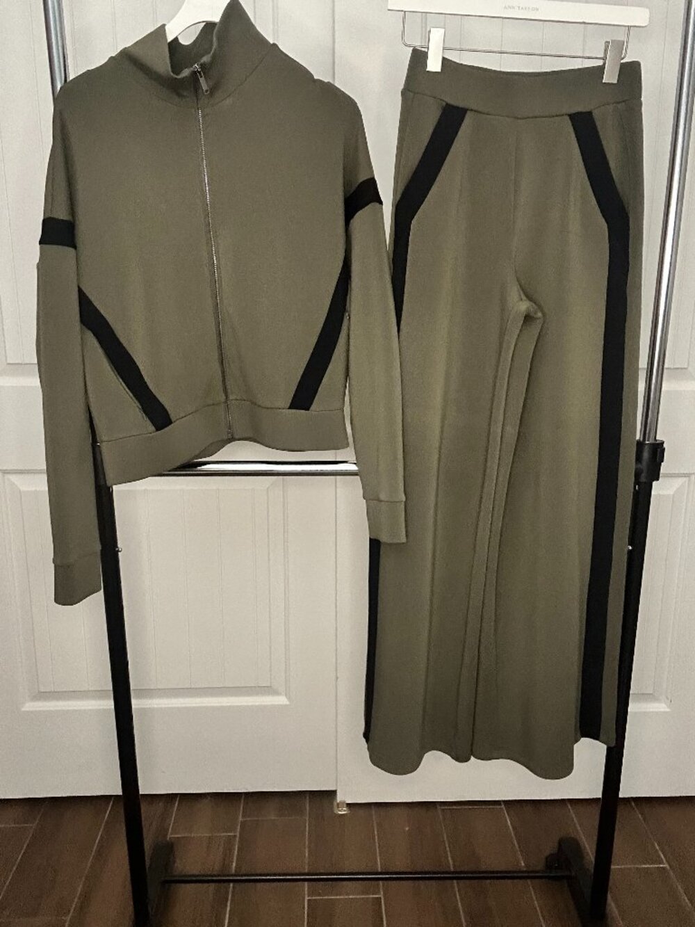 Spanx AirEssentials Striped Track Jacket and Pant Set